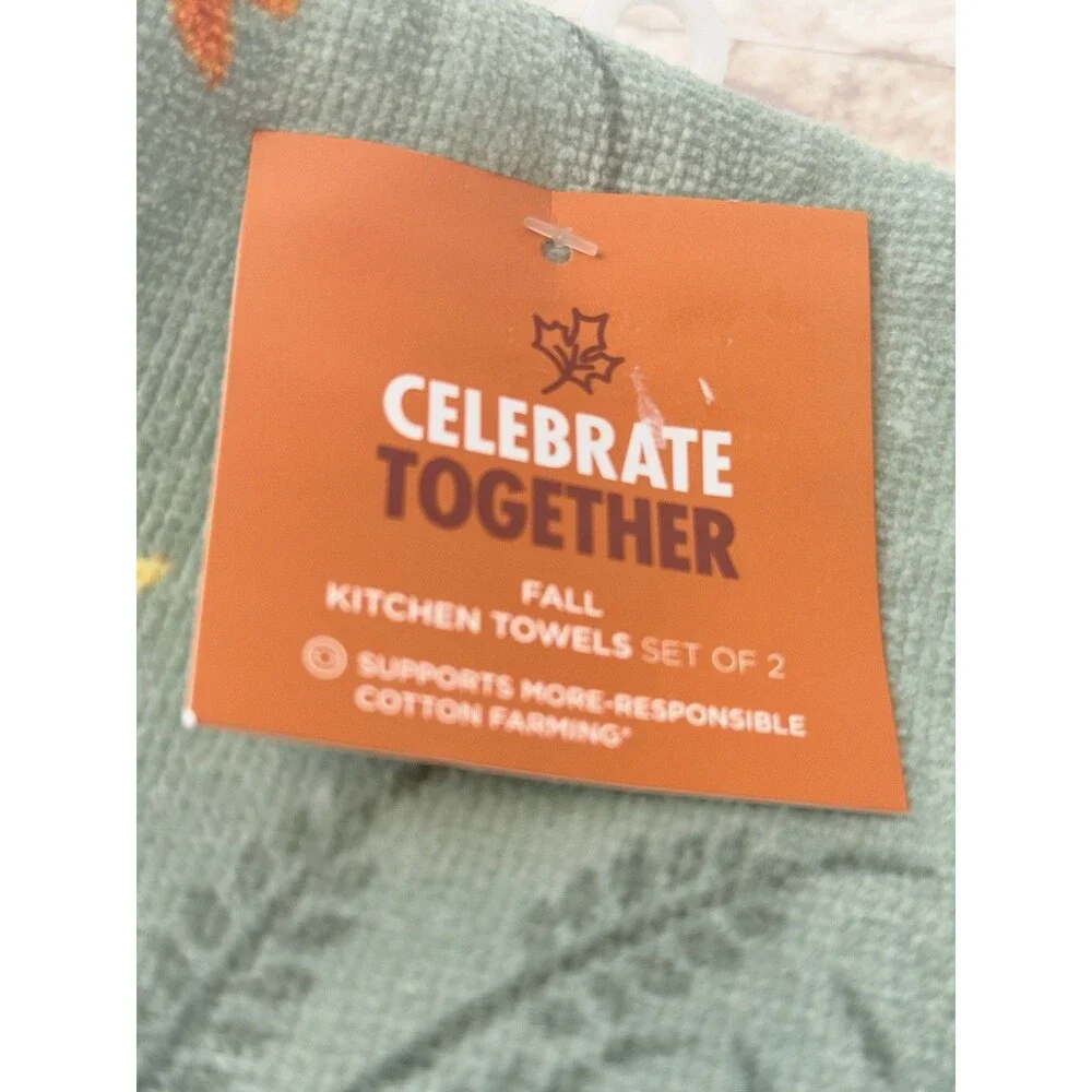 Celebrate Together HAPPY FALL Kitchen Towels 3 ~PK Lot 6 - Picture 4 of 5